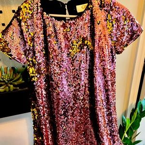 Girls sequin party dress size 6x.